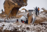 Chùm ảnh Ukraine xây rào chắn, đào hào, chuyển trọng tâm phòng thủ