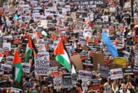 Chùm ảnh 100.000 người tuần hành ở London yêu cầu ngừng bắn Gaza