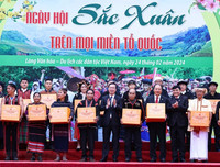 Chủ tịch nước Võ Văn Thưởng dự Ngày hội sắc Xuân trên mọi miền tổ quốc