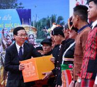 Chủ tịch nước Võ Văn Thưởng dự Ngày hội sắc Xuân trên mọi miền tổ quốc