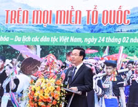 Chủ tịch nước Võ Văn Thưởng dự Ngày hội sắc Xuân trên mọi miền tổ quốc