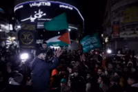 Hình ảnh biển người Palestine chờ tù nhân được trả tự do