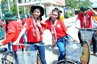 Hình ảnh: Hoa hậu Đặng Thu Thảo tham gia lập kỷ lục Guiness Việt Nam số 8