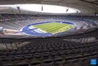 Sân vận động Olympic Berlin trước giờ khai màn trận Tây Ban Nha-Croatia