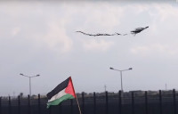 Hình ảnh những cánh diều trên bầu trời Gaza 