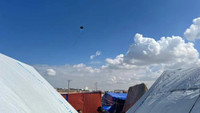 Hình ảnh những cánh diều trên bầu trời Gaza 