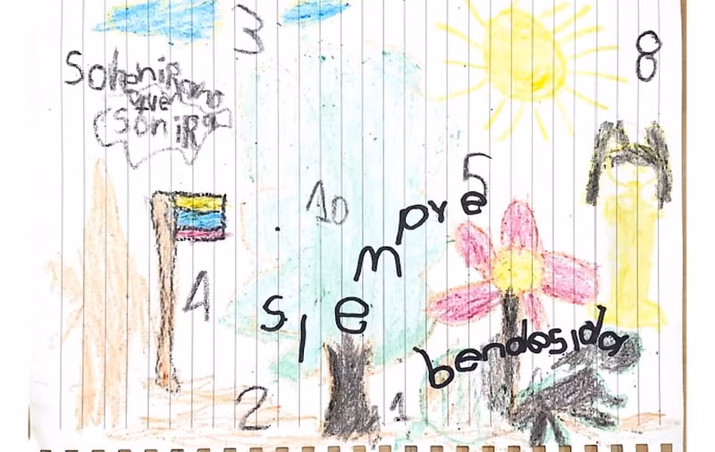 Những bức ảnh cho thấy Lesly, 13 tuổi, Soleiny, 9 tuổi, Tien Noriel, 4 tuổi và bé Cristin, 1 tuổi, an toàn trên giường bệnh tại một bệnh viện quân đội ở Bogota, Colombia. Hình ảnh mới 4 đứa trẻ sống sót thần kỳ 40 ngày khi rơi máy bay