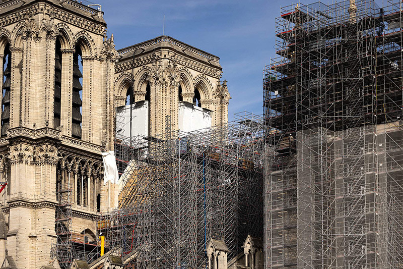 Chùm ảnh nhà thờ Đức Bà Paris 5 năm sau trận hỏa hoạn 