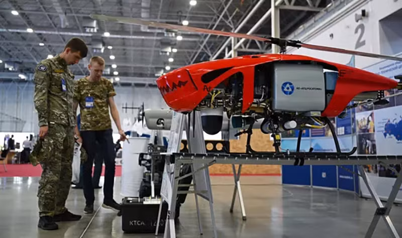 Hệ thống UAV MBPV-37 cất cánh và hạ cánh thẳng đứng do Trung tâm Kỹ thuật Khẩn cấp Rosatom phát triển. Chùm ảnh thiết bị quân sự tiên tiến tại Triển lãm An ninh Tích hợp Quốc tế