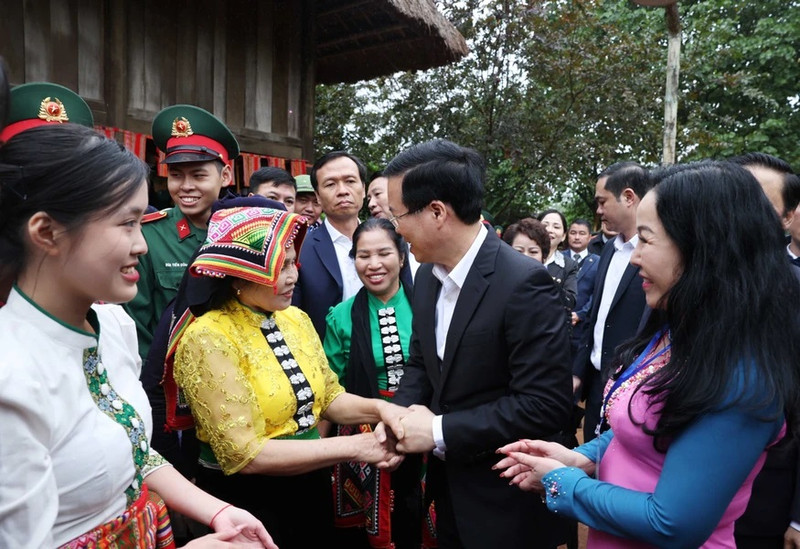 Chủ tịch nước Võ Văn Thưởng dự Ngày hội sắc Xuân trên mọi miền tổ quốc