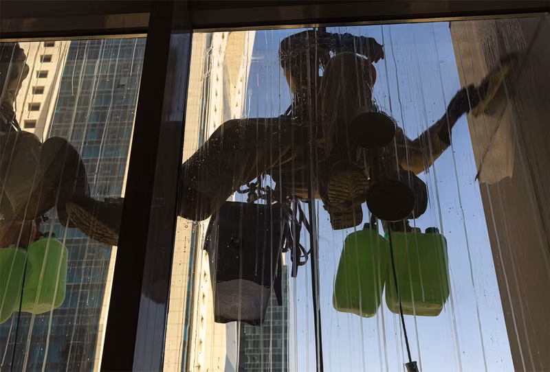 Chùm ảnh làm người nhện ở các tòa nhà chọc trời Doha