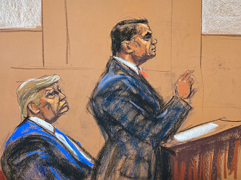 Chùm ảnh phiên tòa xét xử cựu Tổng thống Donald Trump