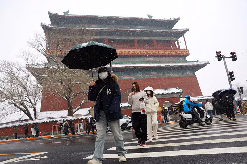 Chùm ảnh đợt lạnh cực mạnh bao trùm Trung Quốc 