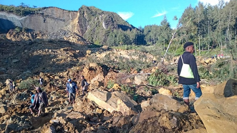 Chùm ảnh lở đất kinh hoàng ở Papua New Guinea, khoảng 670 người thiệt mạng