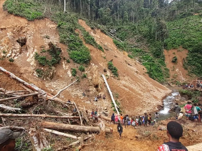 Chùm ảnh lở đất kinh hoàng ở Papua New Guinea, khoảng 670 người thiệt mạng