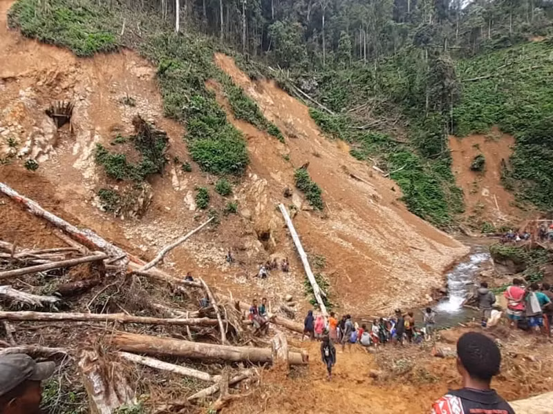 Chùm ảnh lở đất kinh hoàng ở Papua New Guinea, khoảng 670 người thiệt mạng