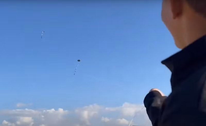 Hình ảnh những cánh diều trên bầu trời Gaza 