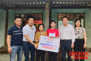 Báo GD&TĐ trao quà bạn đọc tới 3 chị em mồ côi bố, mẹ lâm bệnh nặng