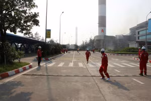 Các phần thi tại hội thao diễn ra sôi nổi.