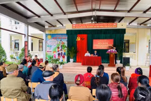 Xã Vũ Quang tổ chức lấy ý kiến Nhân dân về phương án cải tạo, nâng cấp Trường TH&THCS Quang Thọ.