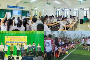 Trường THPT Cẩm Bình nỗ lực vượt khó để dạy học theo chủ trương mới.