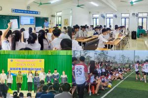 Trường THPT Cẩm Xuyên nỗ lực vượt khó để dạy học theo chủ trương mới.