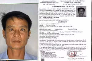 Công an Hà Tĩnh ra quyết định truy tìm Hà Huy Thập. (Ảnh: Công an Hà Tĩnh cung cấp)