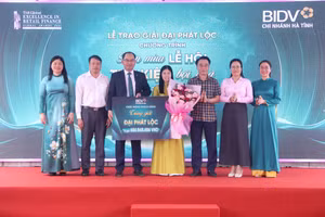 Khách hàng ở Hà Tĩnh trúng hơn 686 triệu đồng khi gửi tiết kiệm tại BIDV.