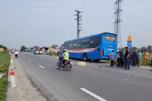 Hiện trường vụ tai nạn.