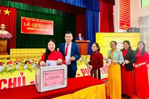 Xã Kỳ Hoa phát động ủng hộ Quỹ "Vì người nghèo" năm 2025. (Ảnh:P.H)