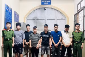 Nhóm đối tượng bị triệu tập điều tra. (Ảnh: CAHT)