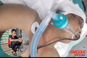 Xót xa nam sinh lớp 7 cầu xin sự sống cho cha