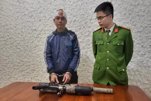 Trần Văn Huy tại Cơ quan điều tra. (Ảnh: CAHT)