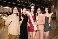 Á hậu Miss Intercontinental 2023 Ngọc Hằng về nước trong vòng vây người hâm mộ