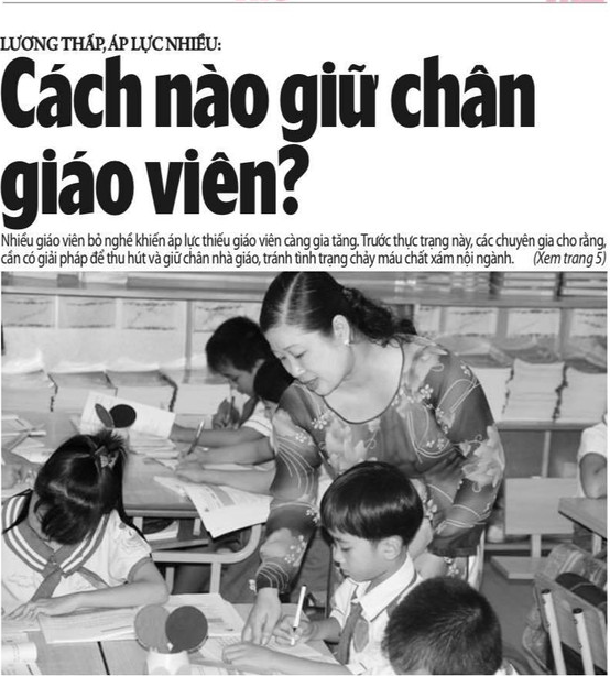 Cần có nhiều giải pháp để giải quyết tình trạng thiếu giáo viên. Ảnh: Sỹ Điền