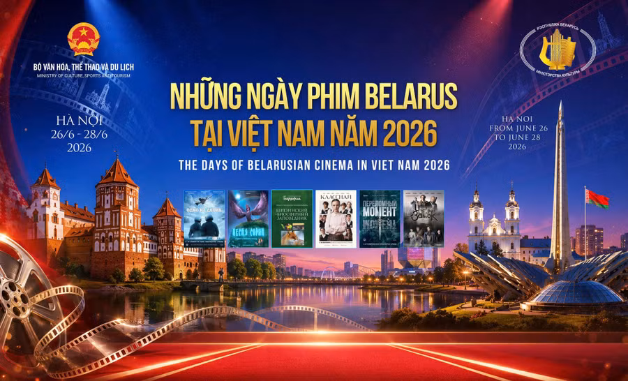Lễ khai mạc “Những ngày Phim Belarus tại Việt Nam năm 2026” diễn ra lúc 19 giờ ngày 26/6 tại Trung tâm Chiếu phim Quốc gia - Ảnh: BTC.
