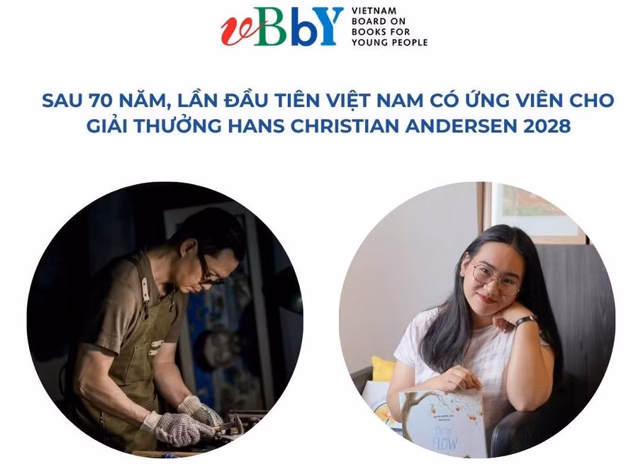 Hai ứng viên Việt Nam trên website giải thưởng văn học thiếu nhi danh giá Hans Christian Andersen.