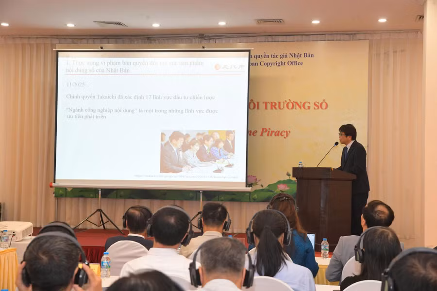 Hội thảo về thực thi bản quyền trên môi trường số. Ảnh: Thương Nguyễn (Bộ VH,TT&DL).