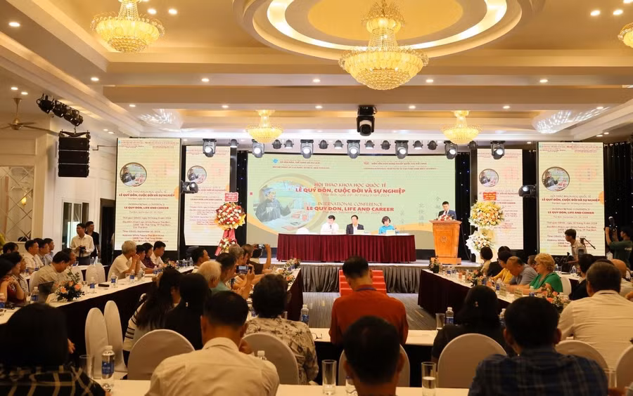 Hội thảo khoa học quốc tế “Lê Quý Đôn, cuộc đời và sự nghiệp” diễn ra năm 2024 - Ảnh: ITN.