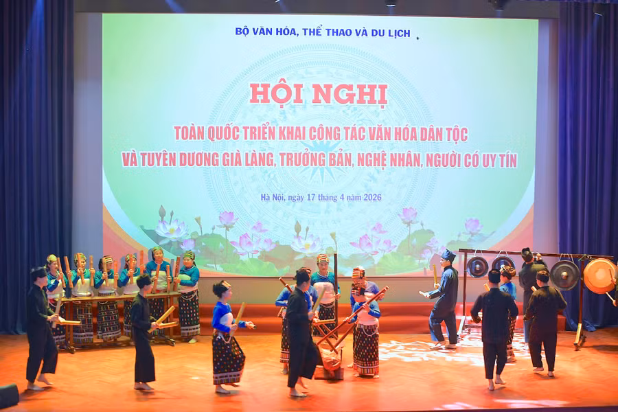 Hội nghị được tổ chức nhằm chào mừng Ngày Văn hóa các dân tộc Việt Nam (19/4) - Ảnh: Bộ VH,TT&DL.