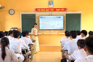 Trường THPT Vũ Tiên (tỉnh Hưng Yên) đổi mới phương pháp dạy, phát huy tính chủ động của học sinh.