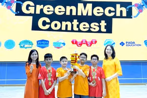 Đội STEM của Trường TH&THCS Hưng Yên tại World GreenMech Contest 2026 tổ chức ở Thái Lan.