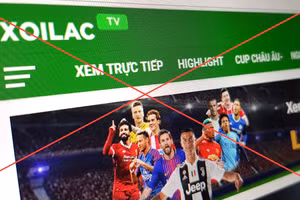 Hệ thống website trái phép ‘Xôi Lạc TV’. Ảnh: TG