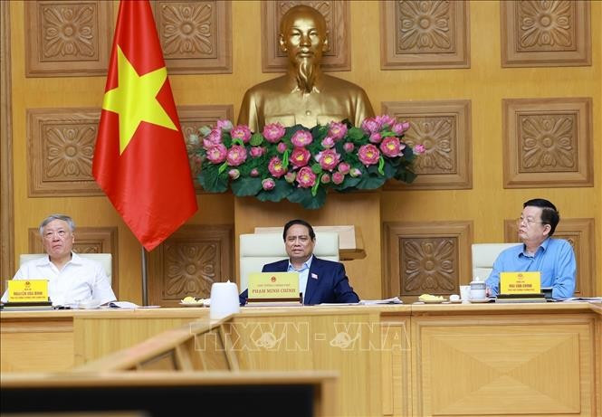 Thủ tướng Phạm Minh Chính chủ trì họp triển khai Triển lãm thành tựu của đất nước nhân dịp kỷ niệm 80 năm Quốc khánh. (Ảnh: Dương Giang/TTXVN) Thủ tướng Phạm Minh Chính chủ trì họp triển khai Triển lãm thành tựu của đất nước nhân dịp kỷ niệm 80 năm Quốc khánh. (Ảnh: Dương Giang/TTXVN)