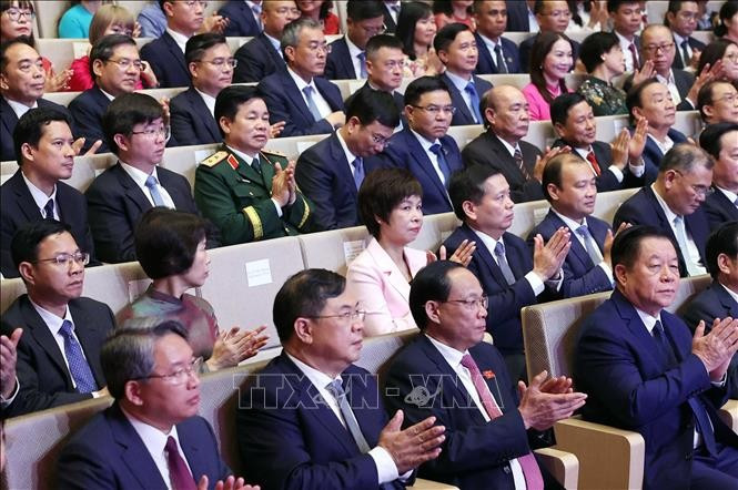 Các đại biểu tham dự buổi lễ. (Ảnh: Thống Nhất/TTXVN) Các đại biểu tham dự buổi lễ. (Ảnh: Thống Nhất/TTXVN)
