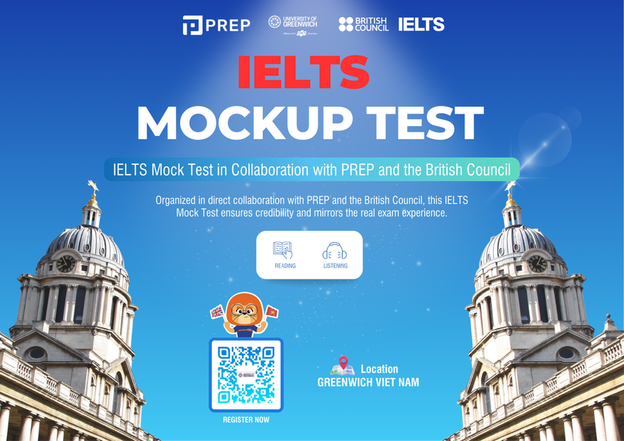 Greenwich Việt Nam là đơn vị đồng tổ chức kỳ thi thử IELTS.