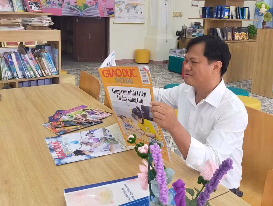 Tác giả với Báo GD&TĐ.