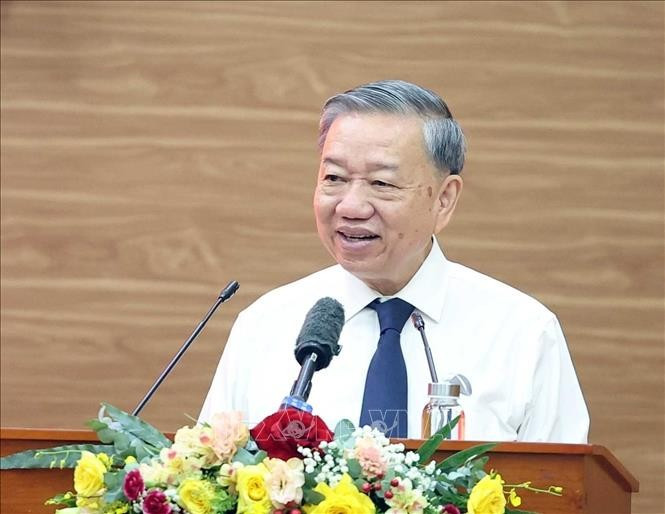 Tổng Bí thư Tô Lâm phát biểu. (Ảnh: Thống Nhất/TTXVN) Tổng Bí thư Tô Lâm phát biểu. (Ảnh: Thống Nhất/TTXVN)