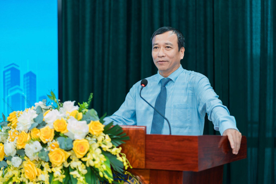TS. Lê Công Lương, Phó Tổng thư ký kiêm Trưởng ban Khoa học, Công nghệ và Môi trường thuộc Liên hiệp các Hội Khoa học và Kỹ thuật Việt Nam phát biểu tại sự kiện. 51.jpg
