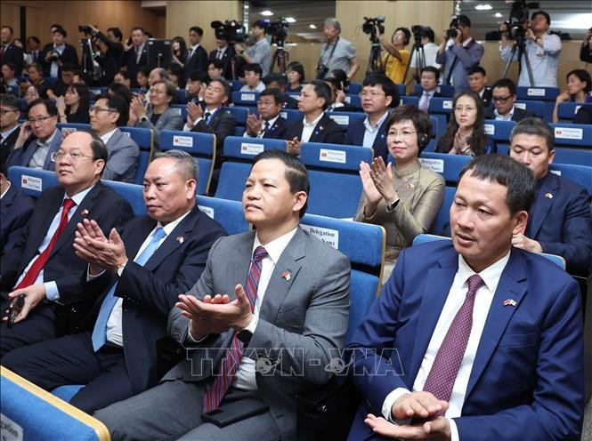 Các đại biểu tham dự buổi phát biểu chính sách của Tổng Bí thư Tô Lâm tại Trường Đại học Yonsei. Ảnh: Thống Nhất/TTXVN Các đại biểu tham dự buổi phát biểu chính sách của Tổng Bí thư Tô Lâm tại Trường Đại học Yonsei. Ảnh: Thống Nhất/TTXVN